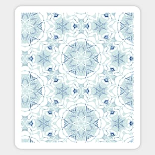 Mandala ornament - mint white Sticker